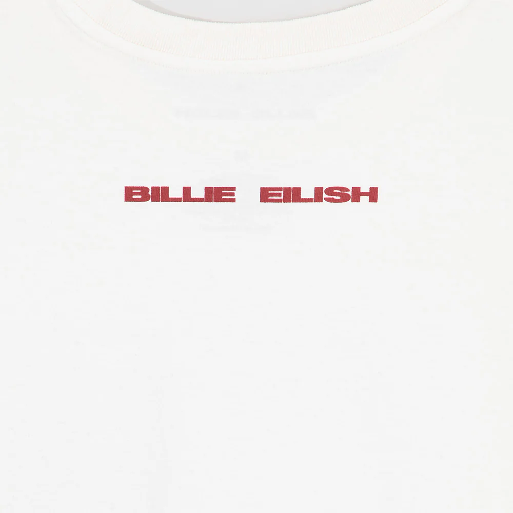 Falling Scatter Text White T-shirt - Image 3