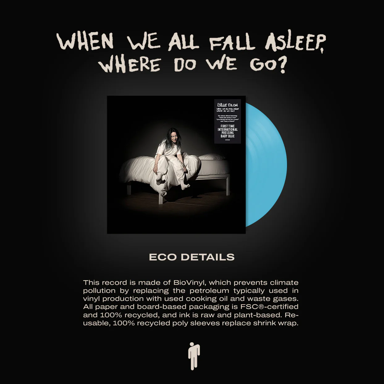 WHEN WE ALL FALL ASLEEP, WHERE DO WE GO? [first INTL pressing in baby blue] - Image 2